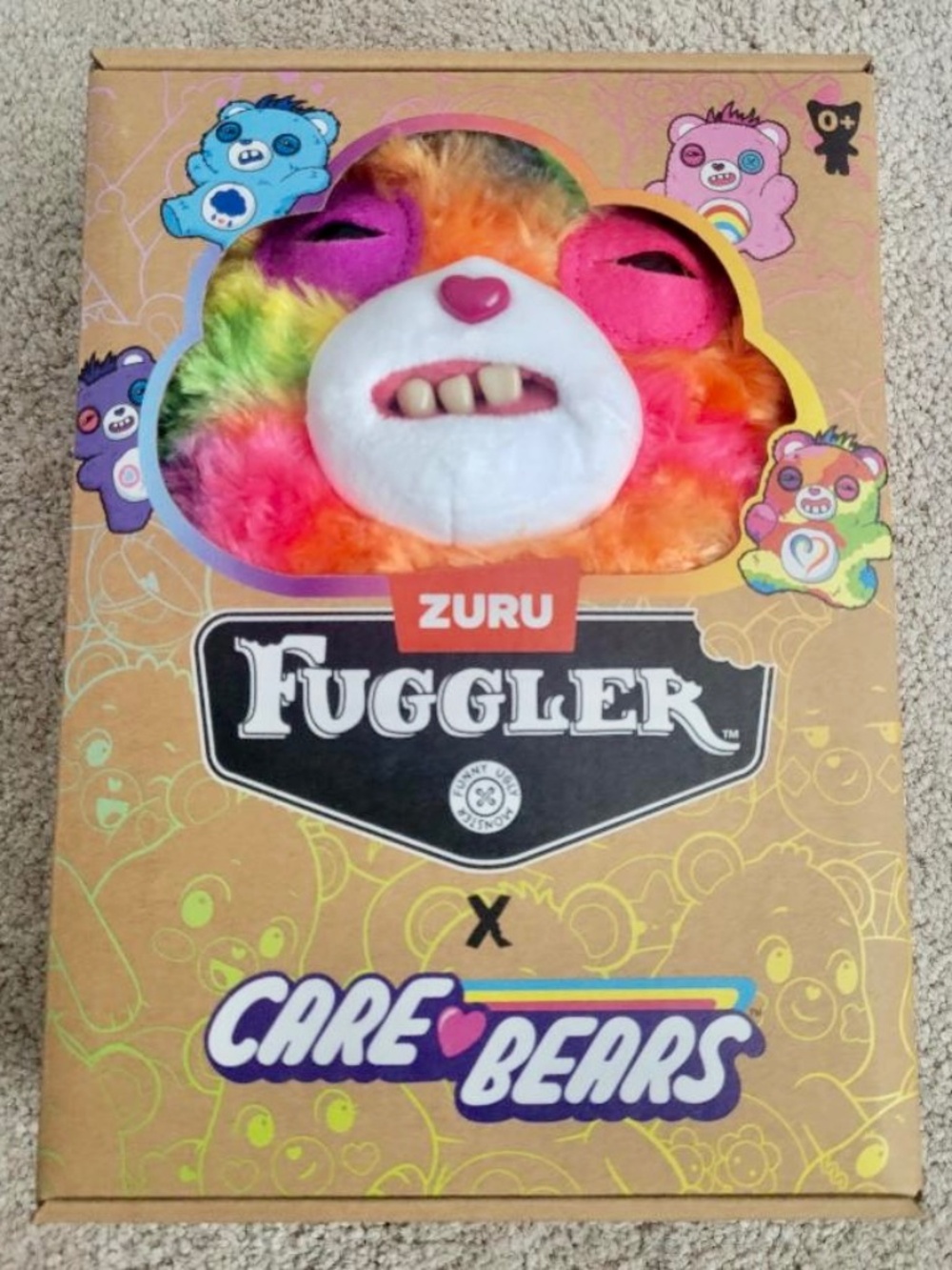 FUGGLER X CARE BEARS 9 INCH PLUSH TOY TOGETHERNESS BEAR